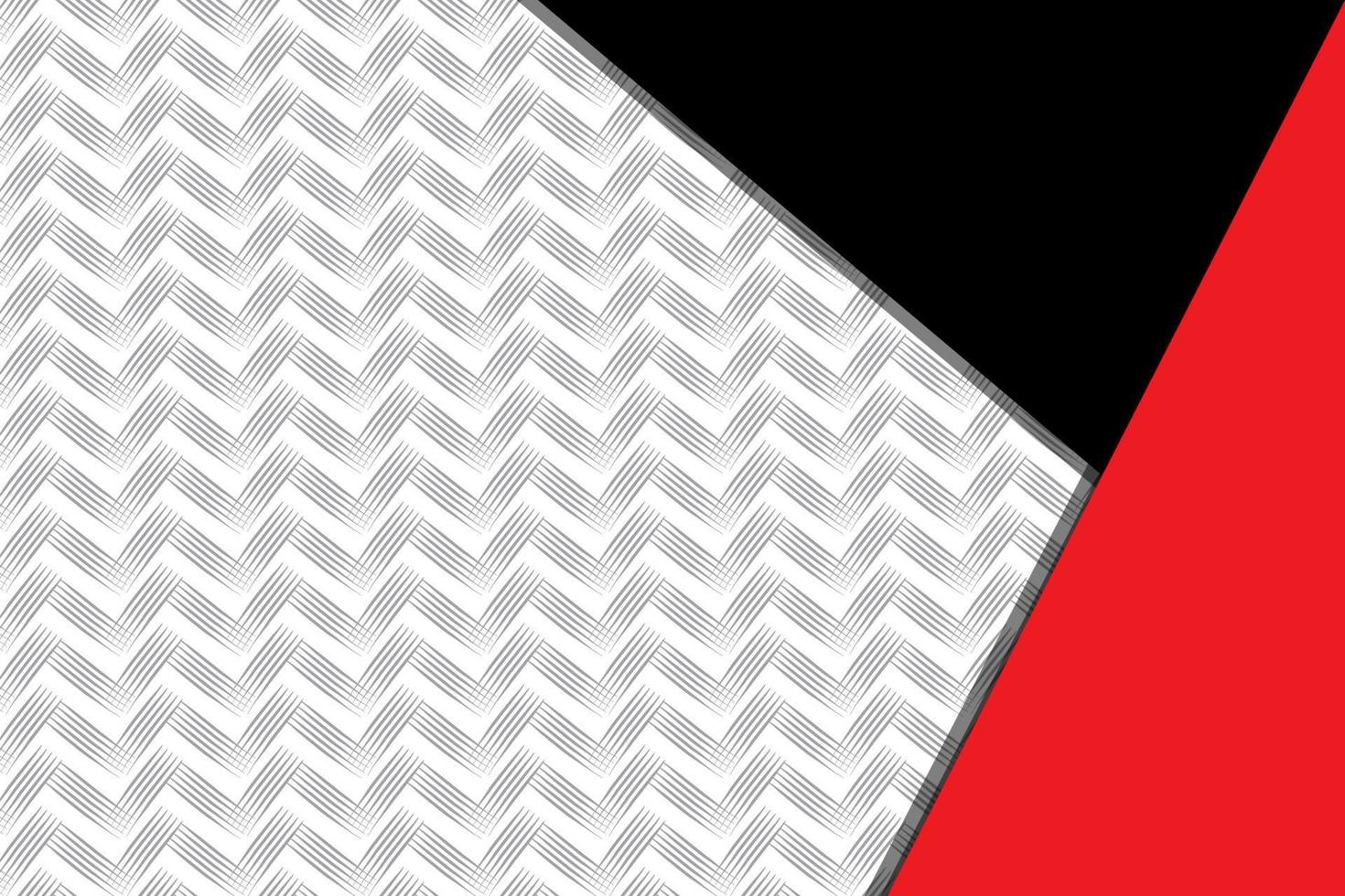 fondo de patrón de rayas grises. composición de triángulo negro rojo. eps10 vector