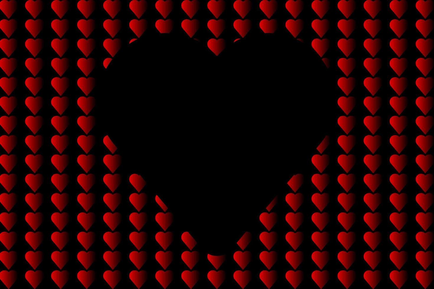 vector background, valentine's day greetings, two red hearts, lots of empty space to express your heart