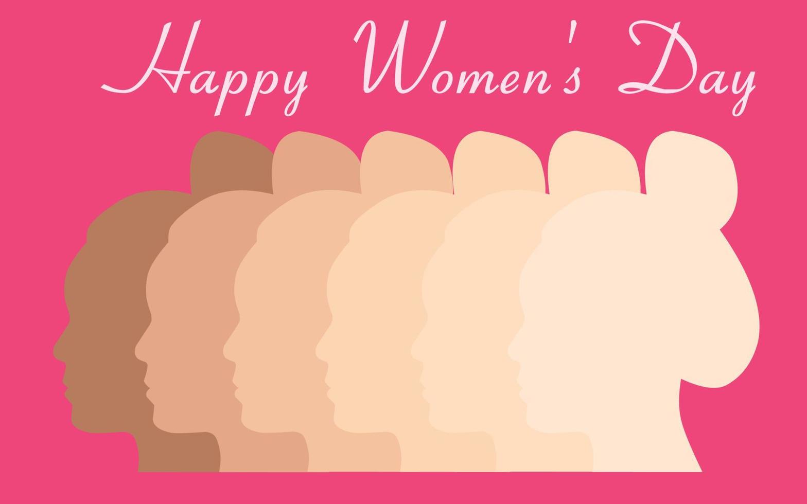Illustration vector happy women's day