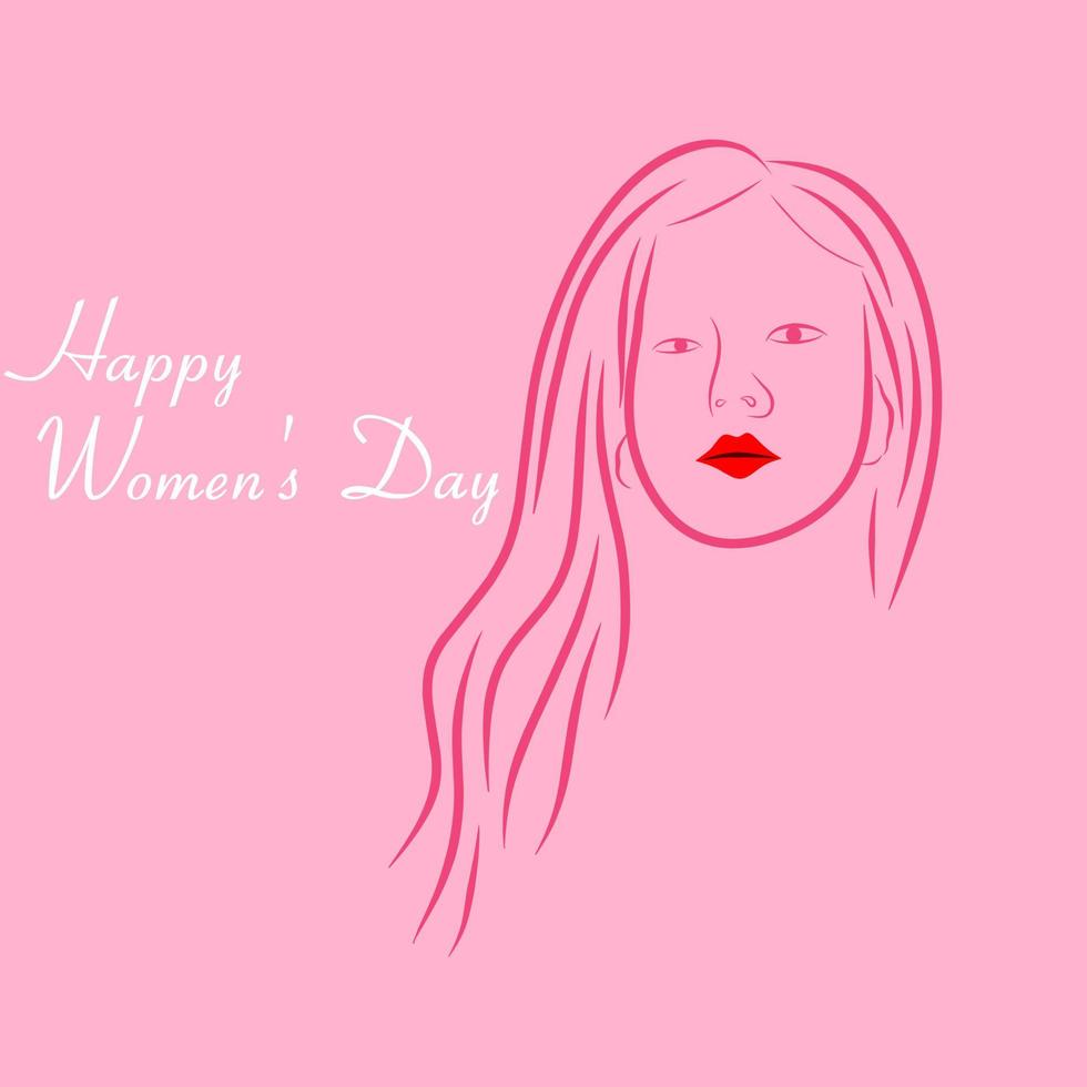 Happy Women's Day vector