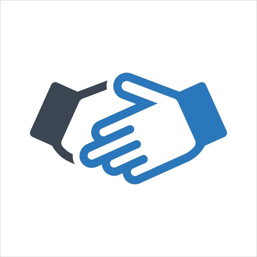 Business Partnership Icon on white background vector