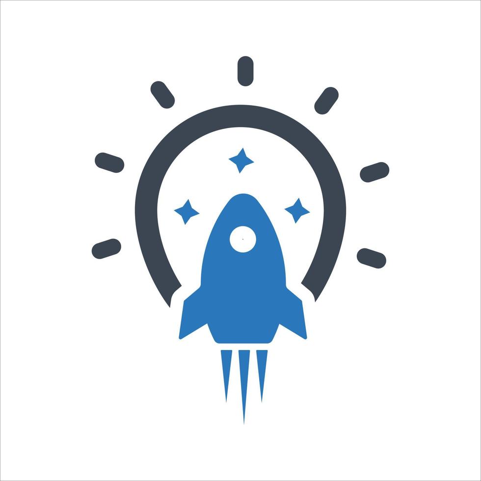 Creative Startup, launch, business Icon vector