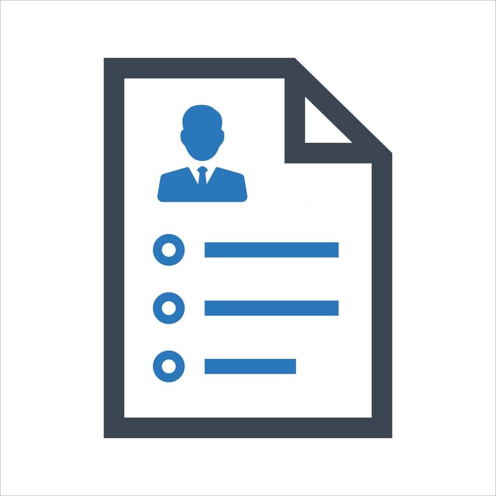 Job application icon on white background vector