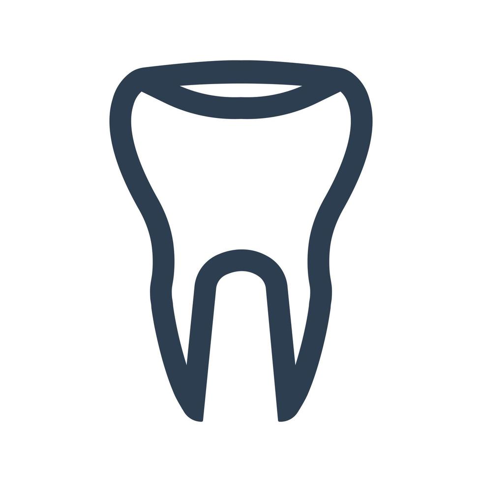 Tooth icon on white background vector
