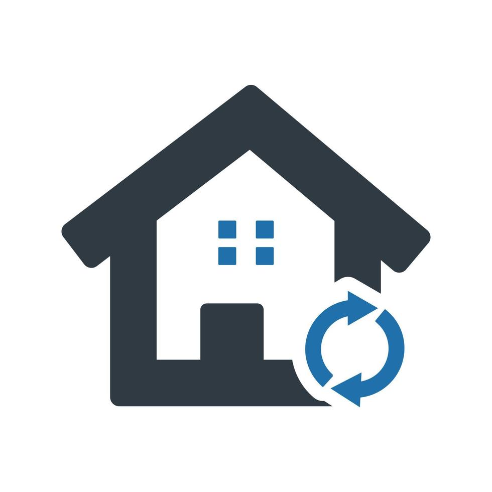 House Plan Icon on white background vector