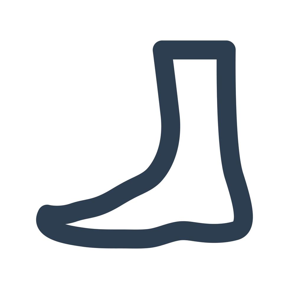 Foot icon on white background vector