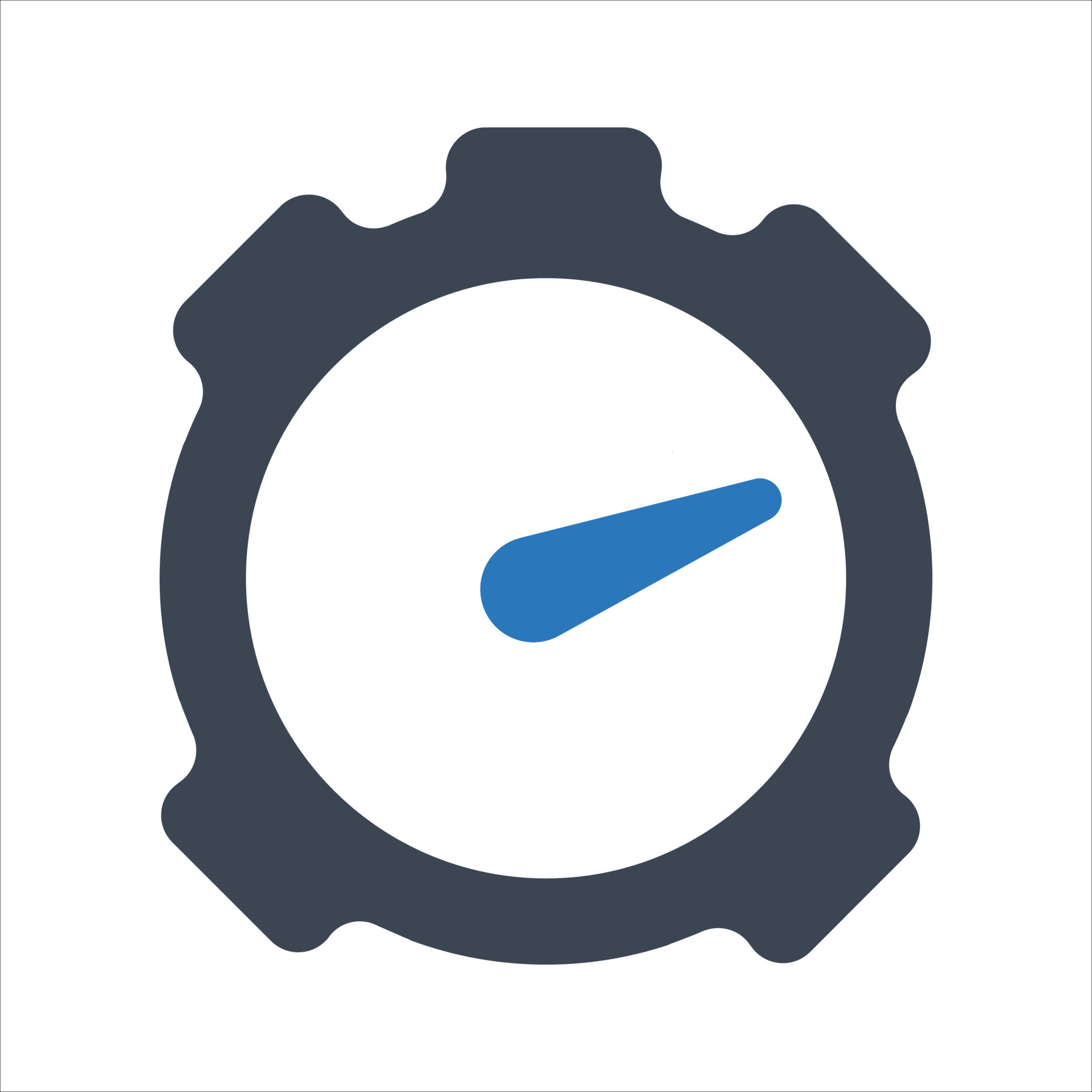 Measure performance, stopwatch icon on white background 6085823 Vector
