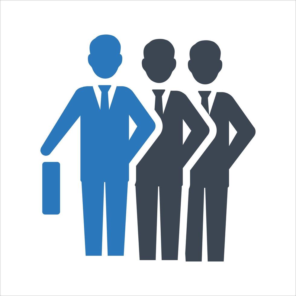 Business professional icon on white background vector