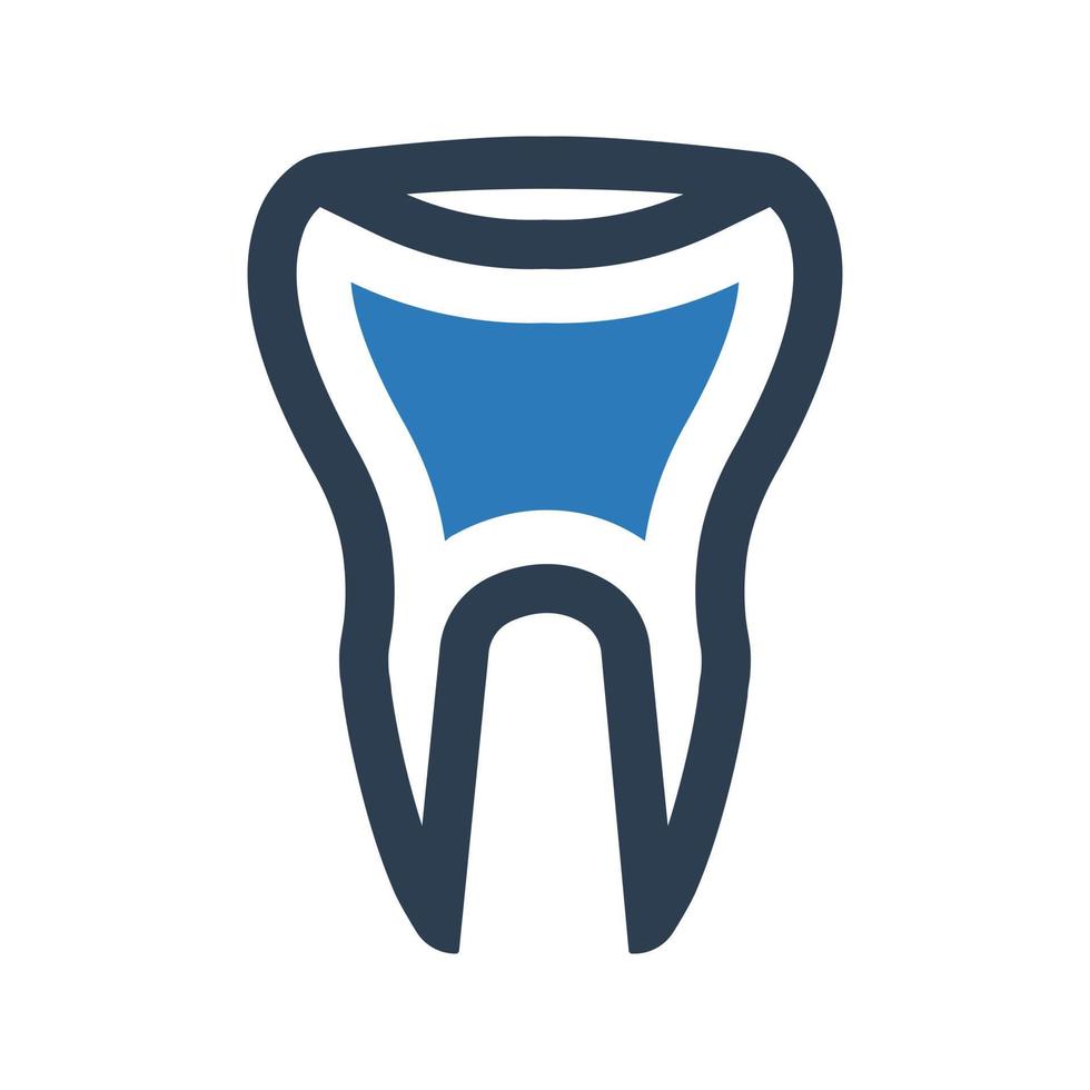 Tooth icon on white background vector