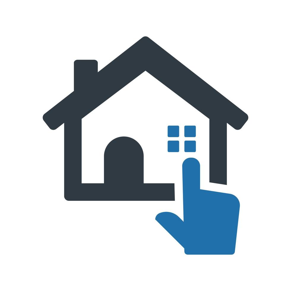 Online Real Estate Icon on white background vector