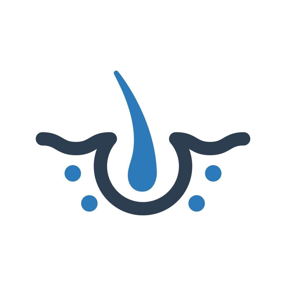 Alopecia icon on white background vector