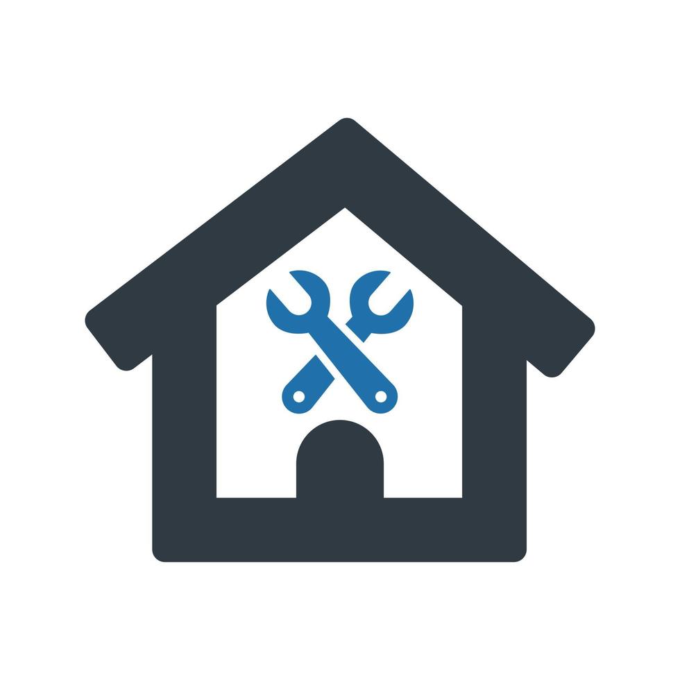 Home setting Icon on white background vector