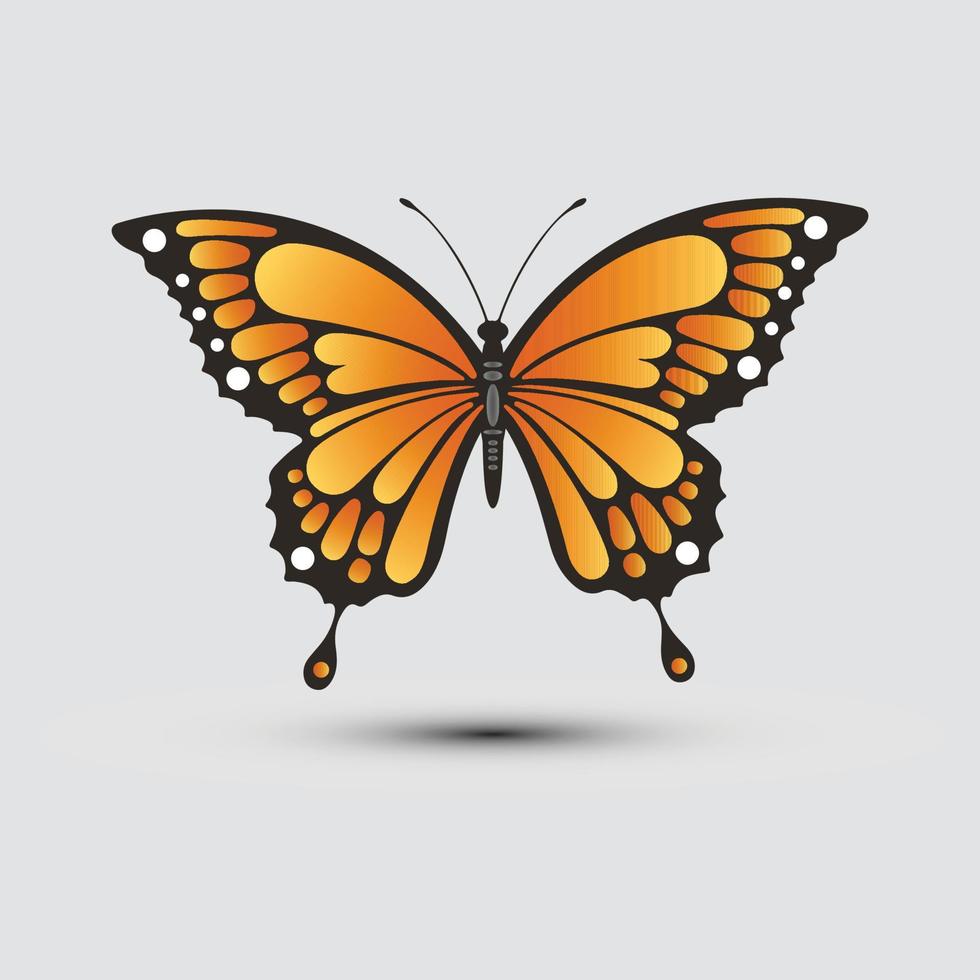 Gradient Color Butterfly free vector