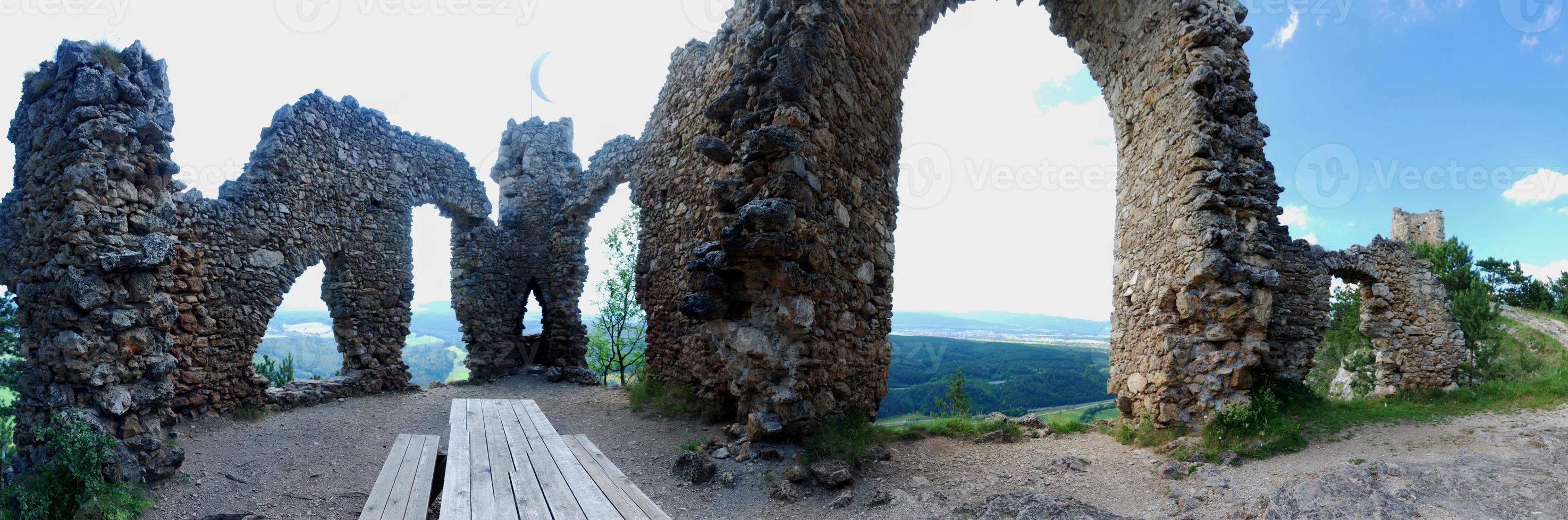 panoramic view castle in Austria photo