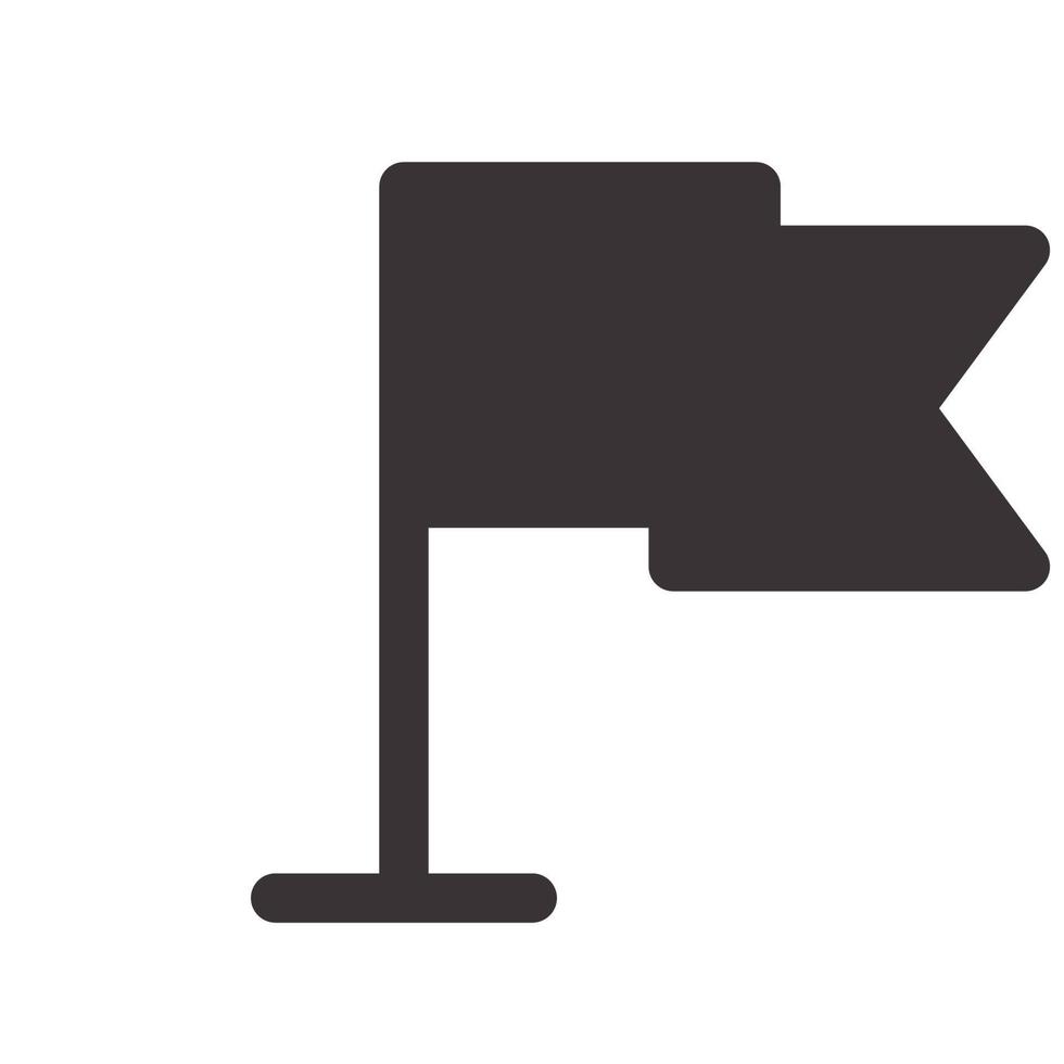 Flag Pin Icon vector