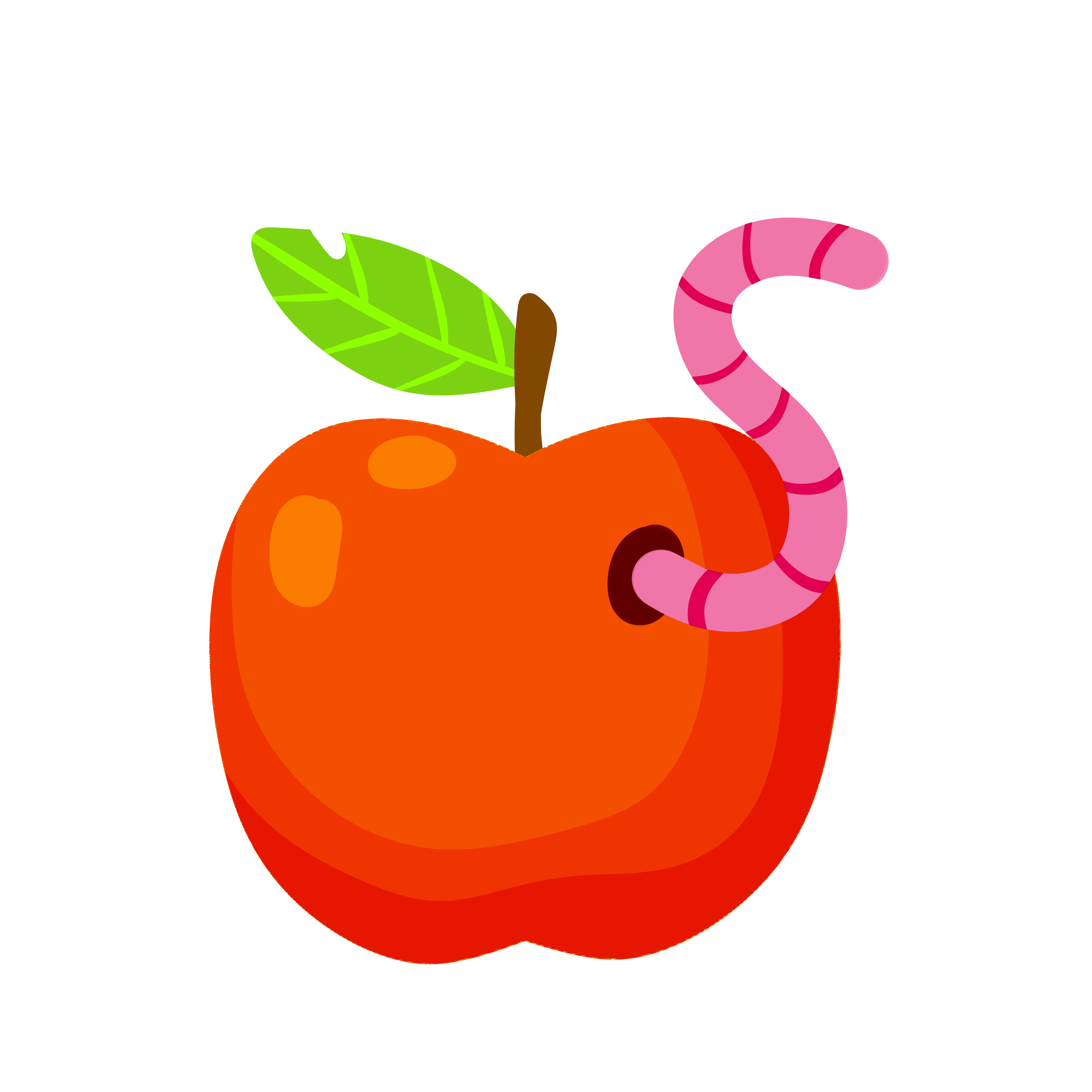 Red apple. Fruit with a worm. Spoiled rotten food. 6086672 Vector Art at Vecteezy Red apple. Fruit with a worm. Spoiled rotten food. 6086672 Vector Art at Vecteezy