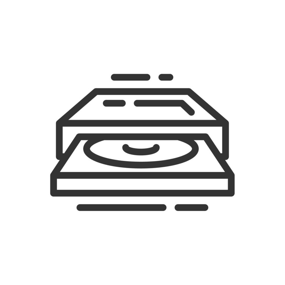 Drive icon in simple one line style vector