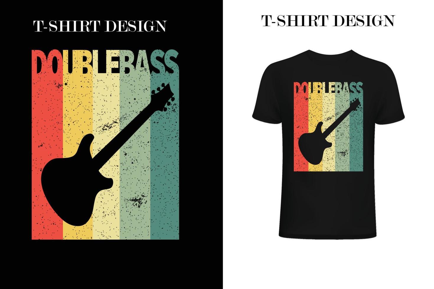 Retro Double Bass.eps vector