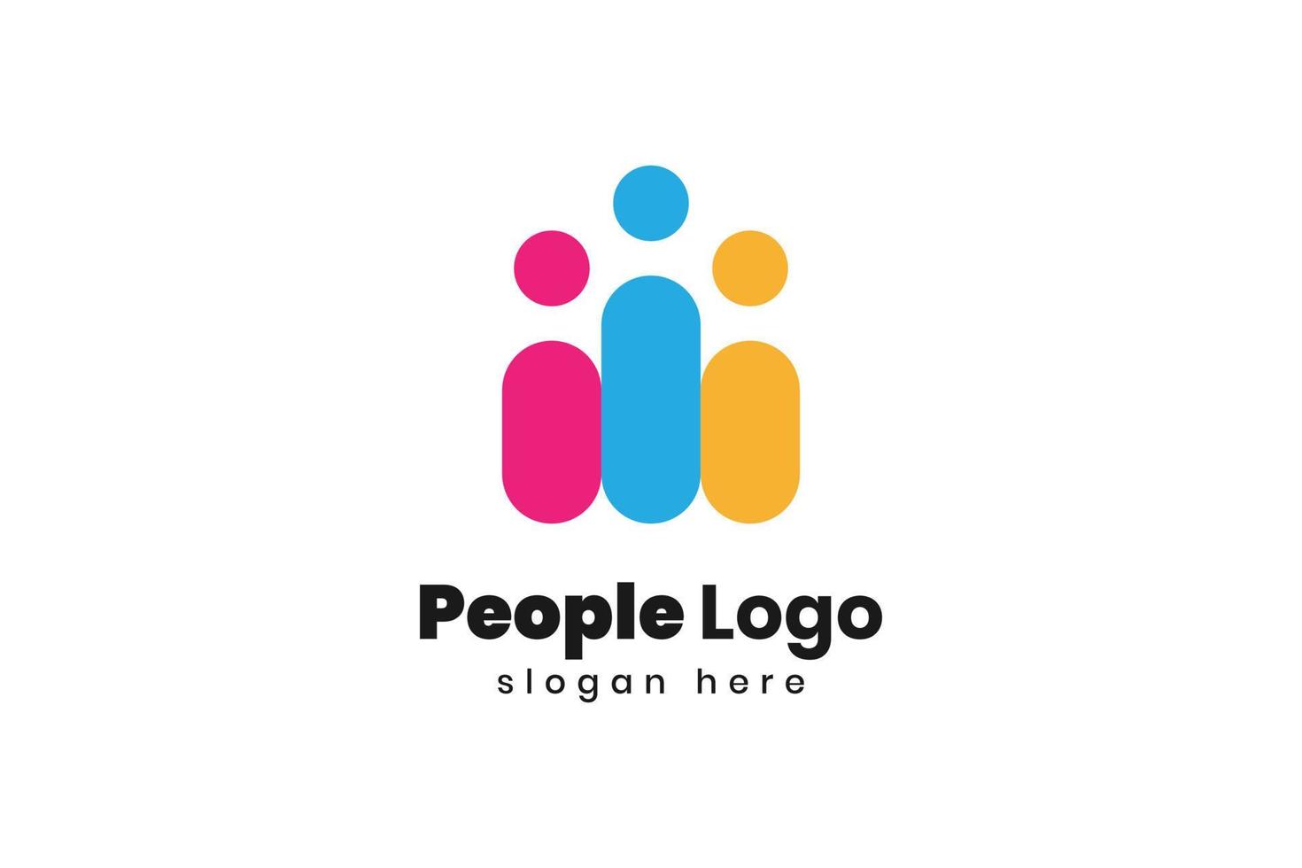 Family link logo design vector