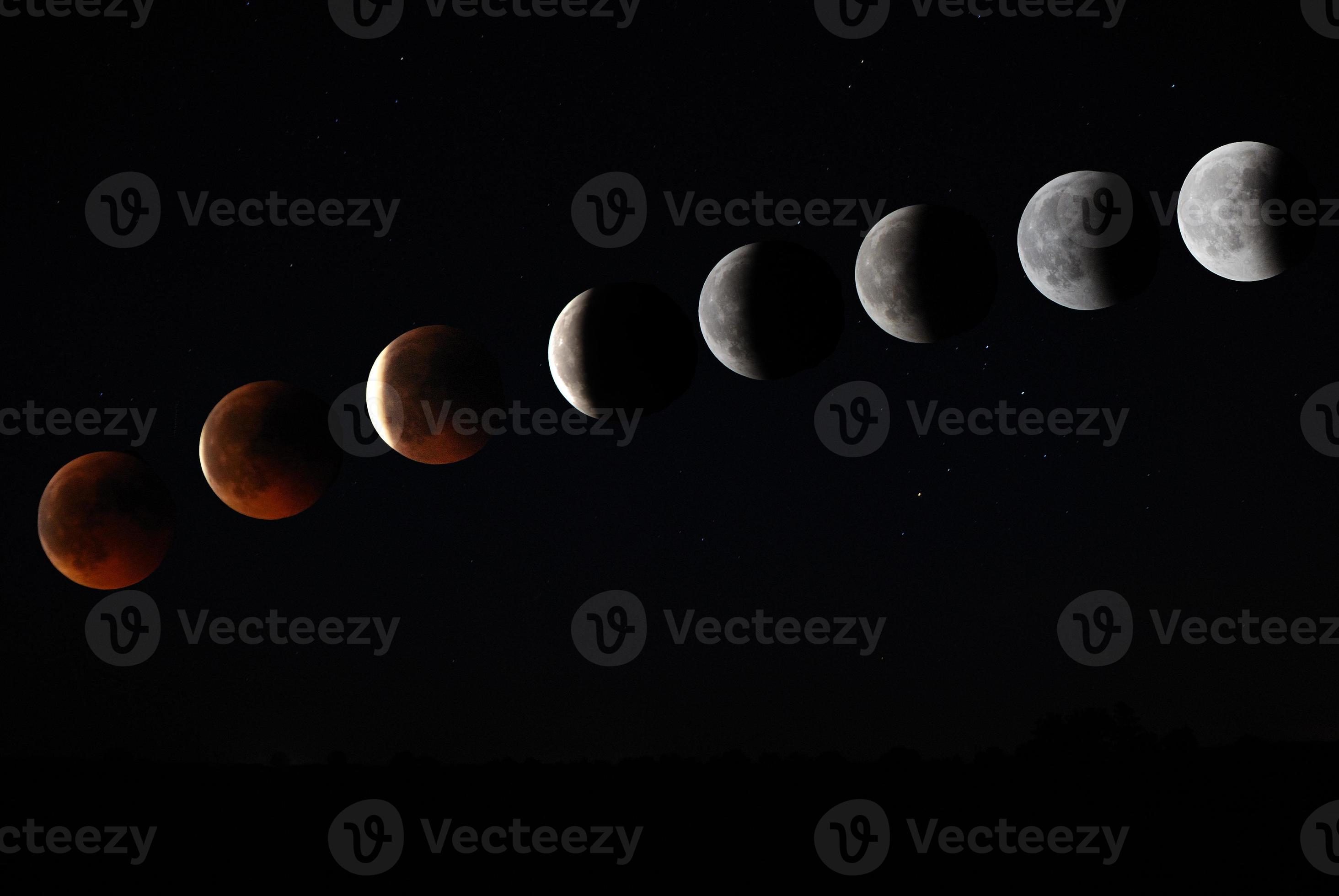 lunar eclipse with black background 6090719 Stock Photo at Vecteezy