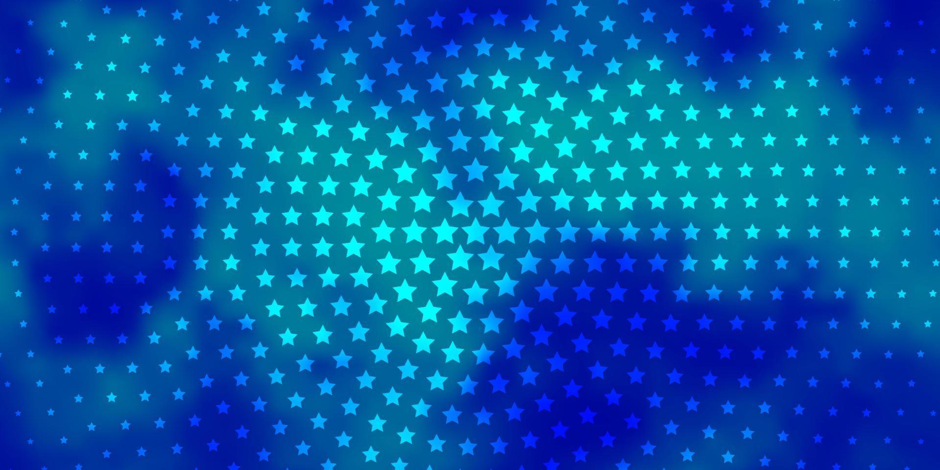 Light BLUE vector background with colorful stars.