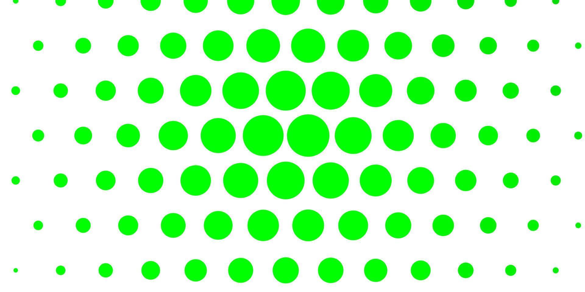 Light Green vector background with bubbles.