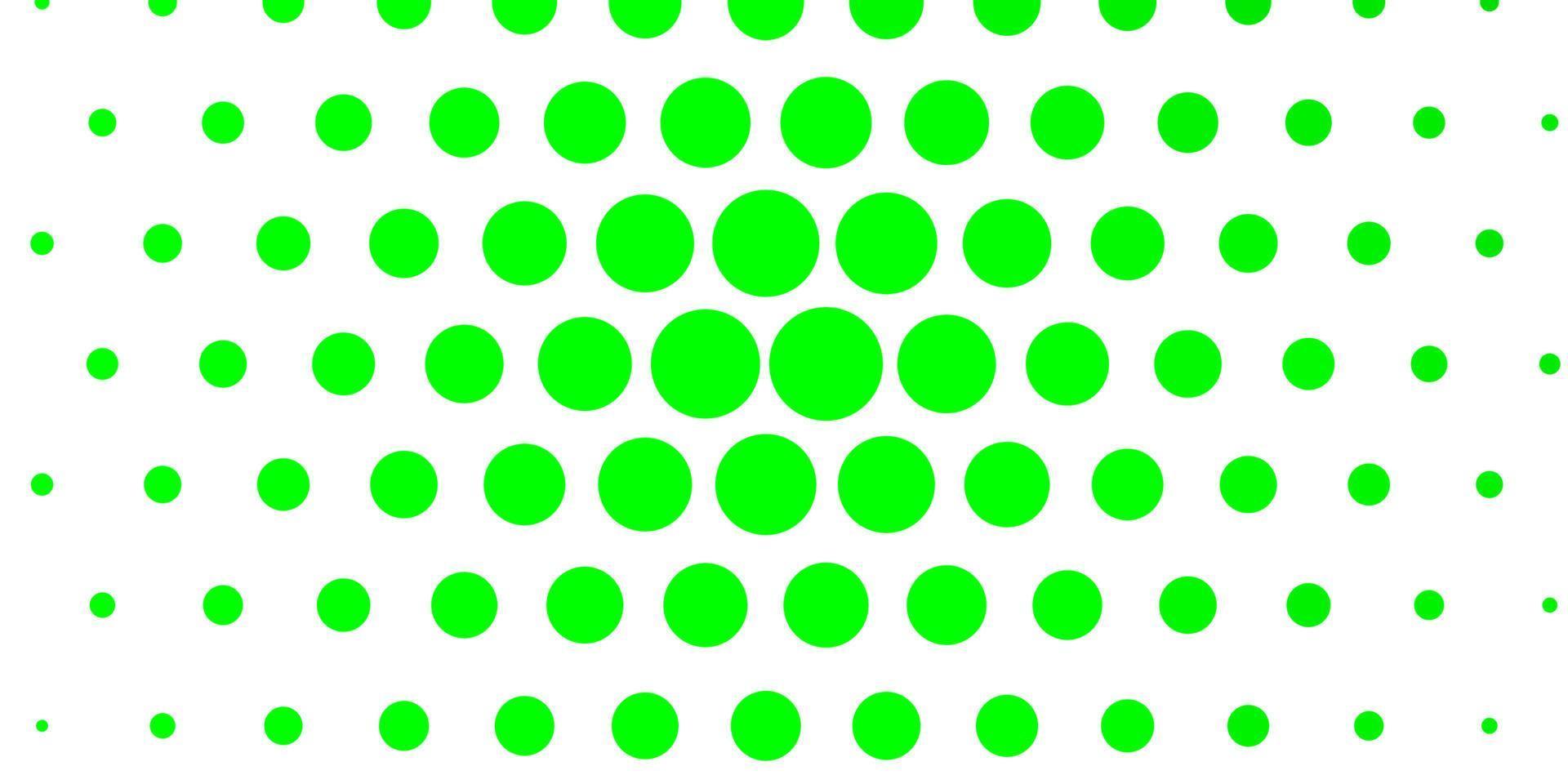 Fondo de vector verde claro con burbujas.