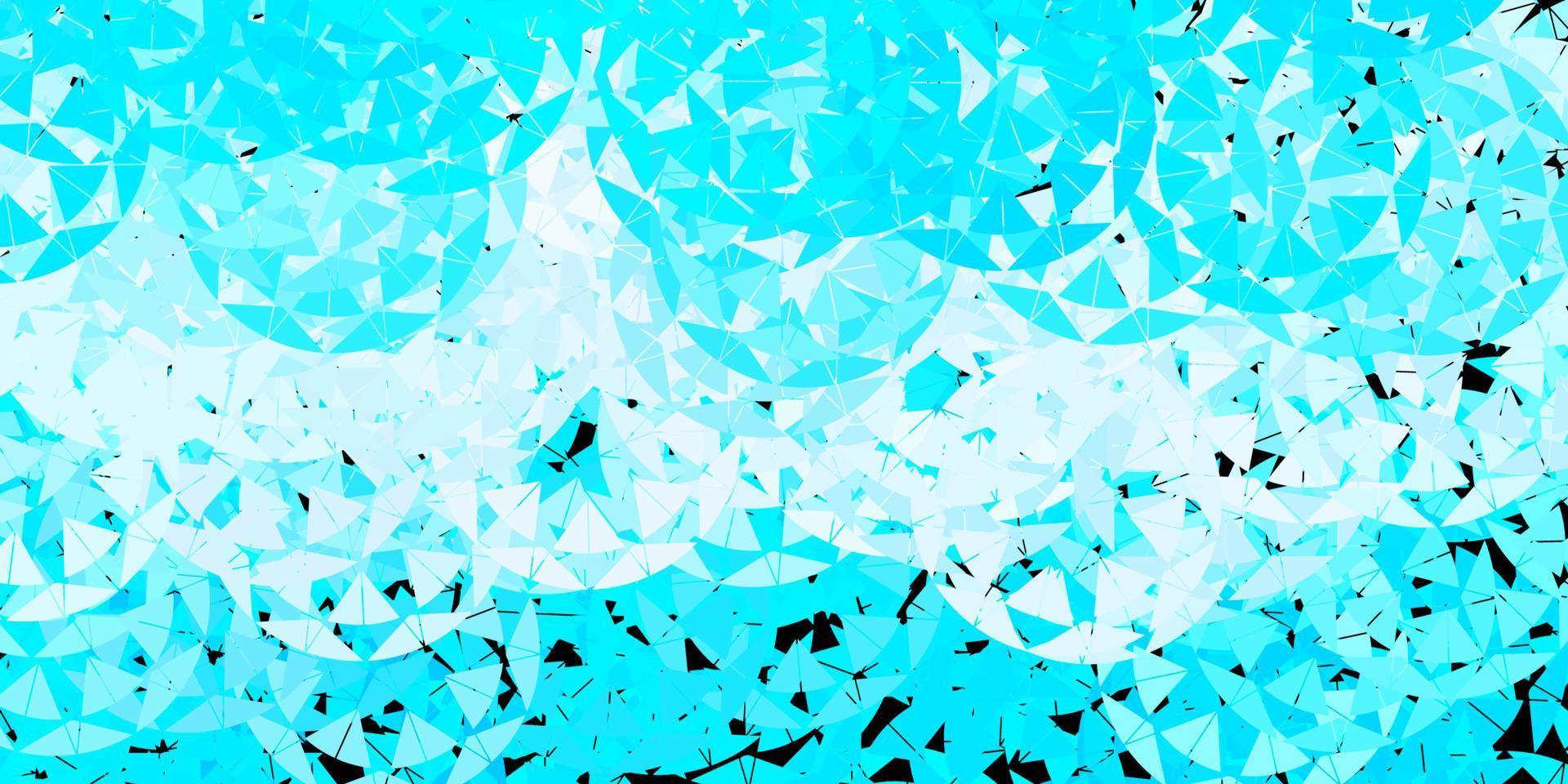 Light pink, blue vector texture with random triangles.