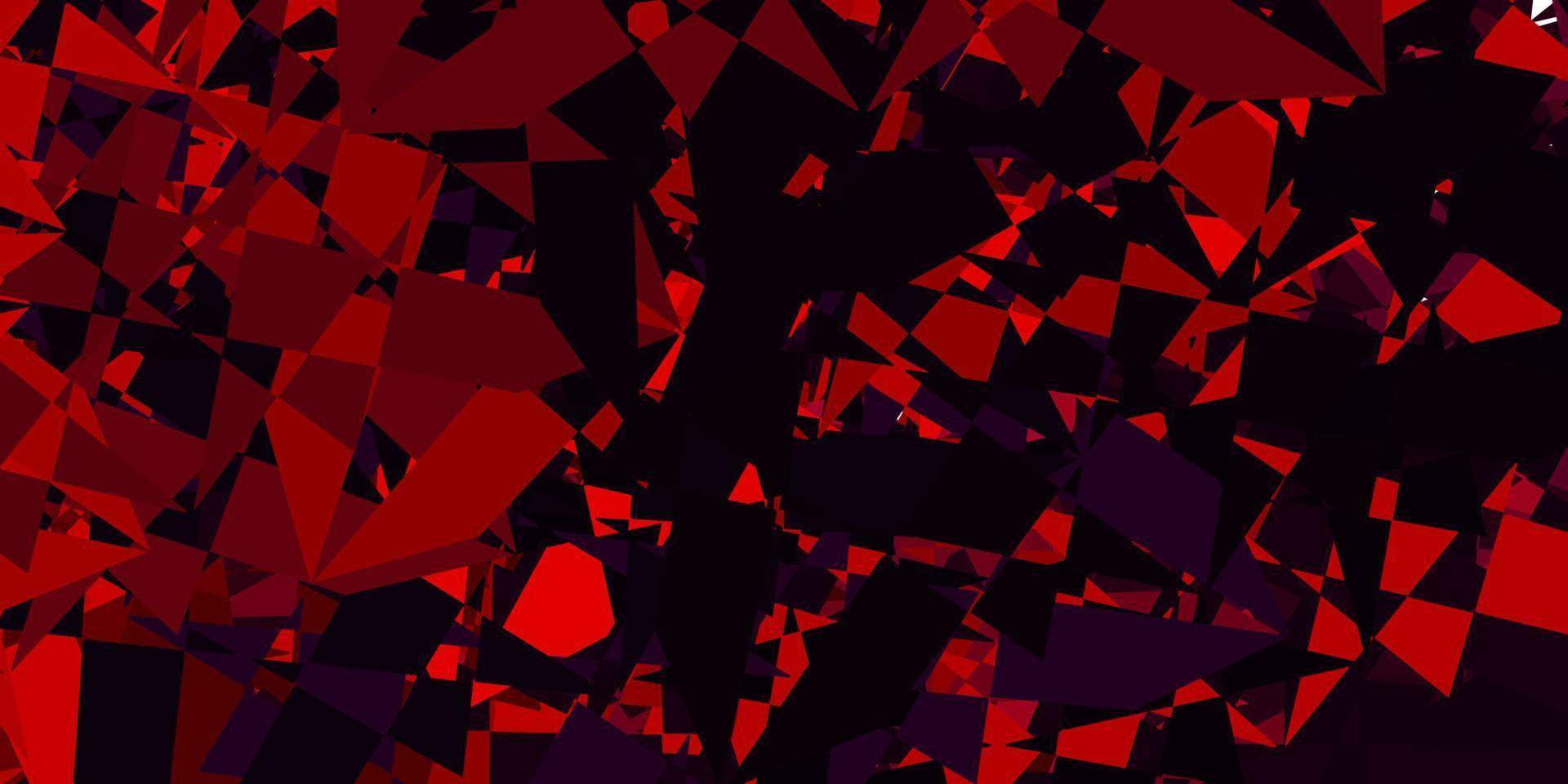 Light Pink, Red vector pattern with polygonal shapes.