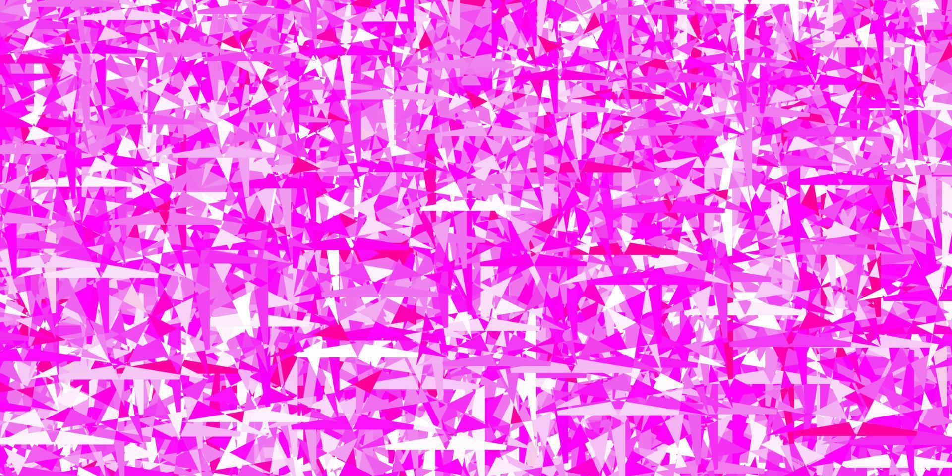 Light Purple, Pink vector backdrop with lines, triangles.