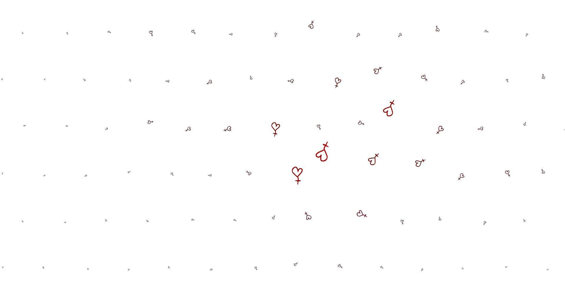 Light Red vector background with woman symbols.