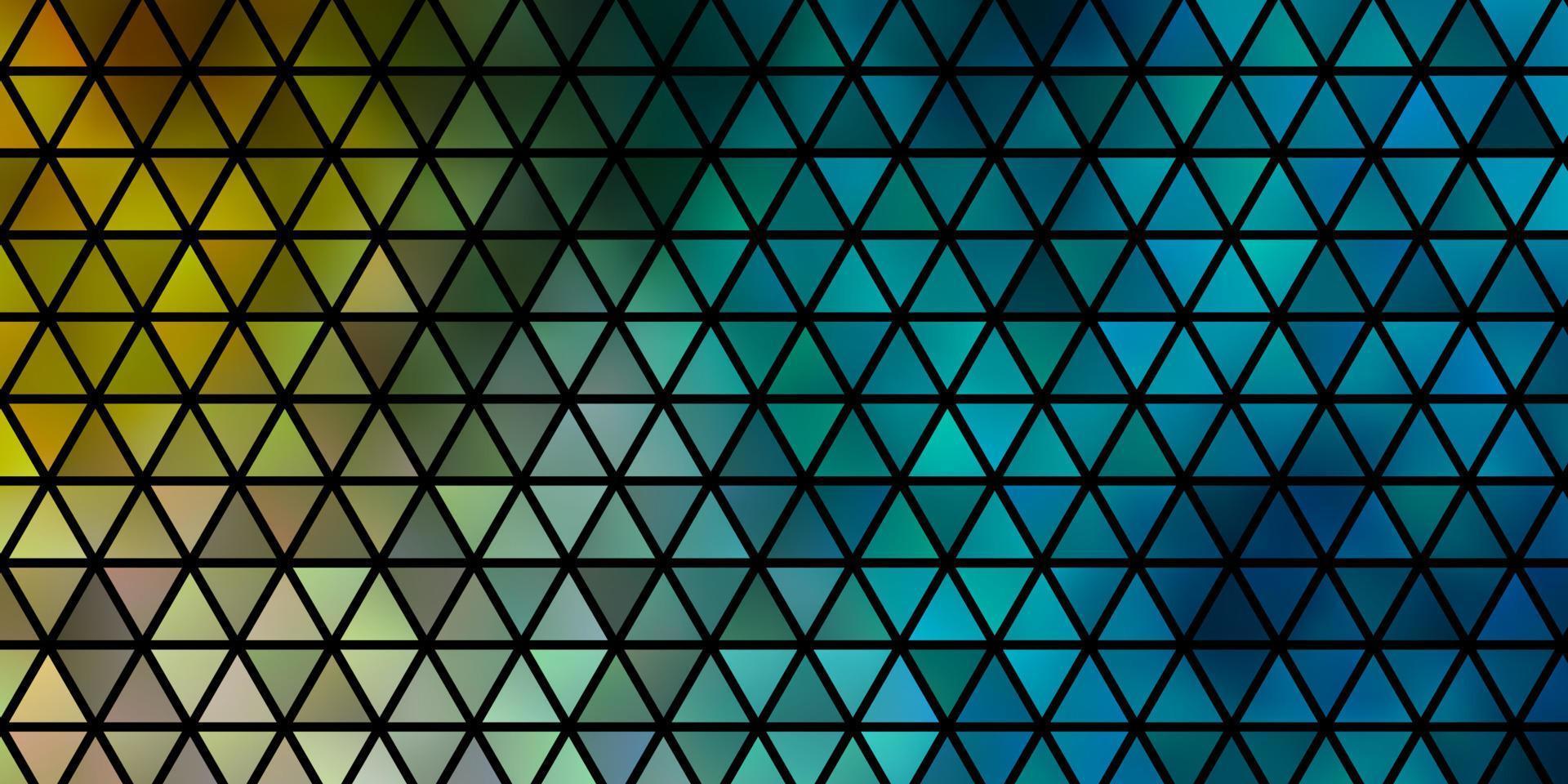 Light Blue, Yellow vector texture with triangular style.