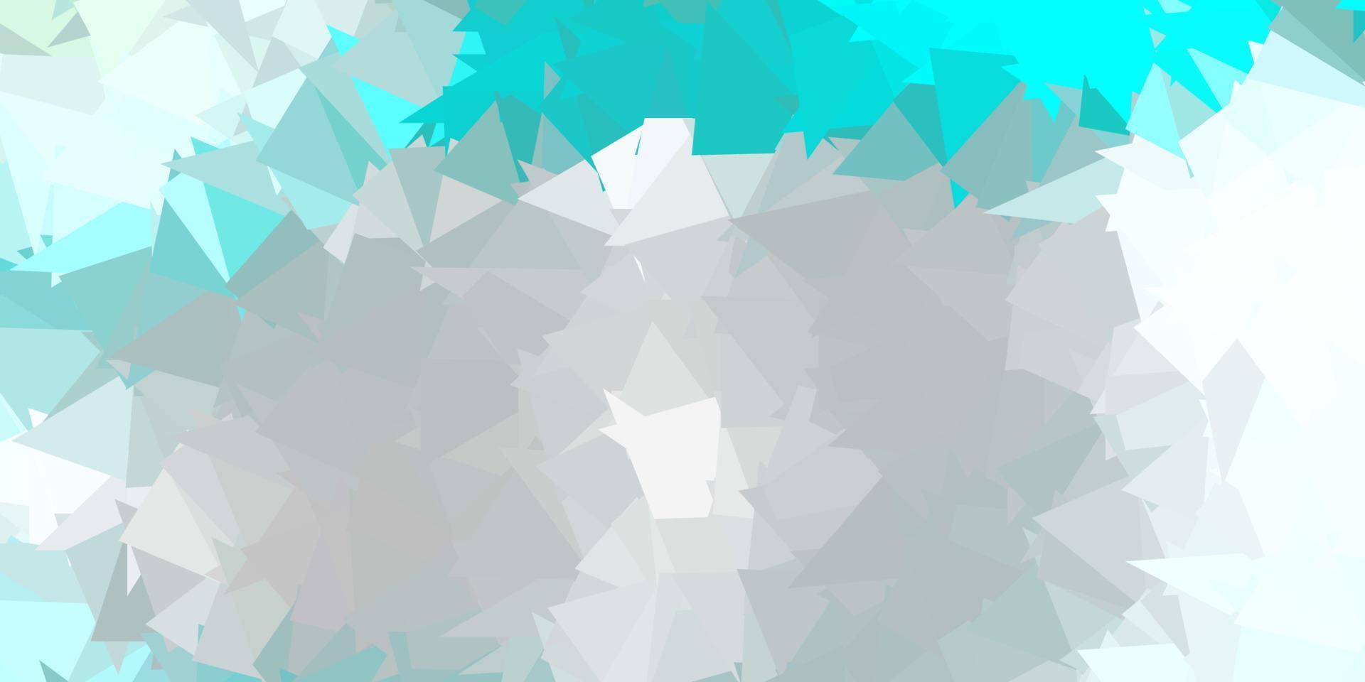 Light blue, green vector gradient polygon design.