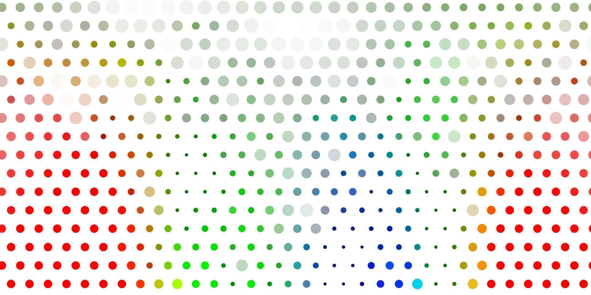 Light multicolor vector backdrop with dots.
