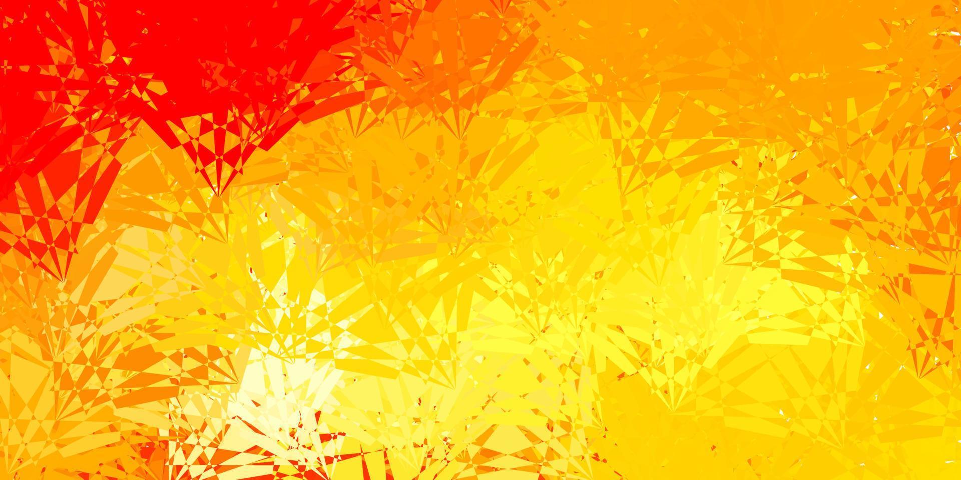 Light Orange vector template with triangle shapes.
