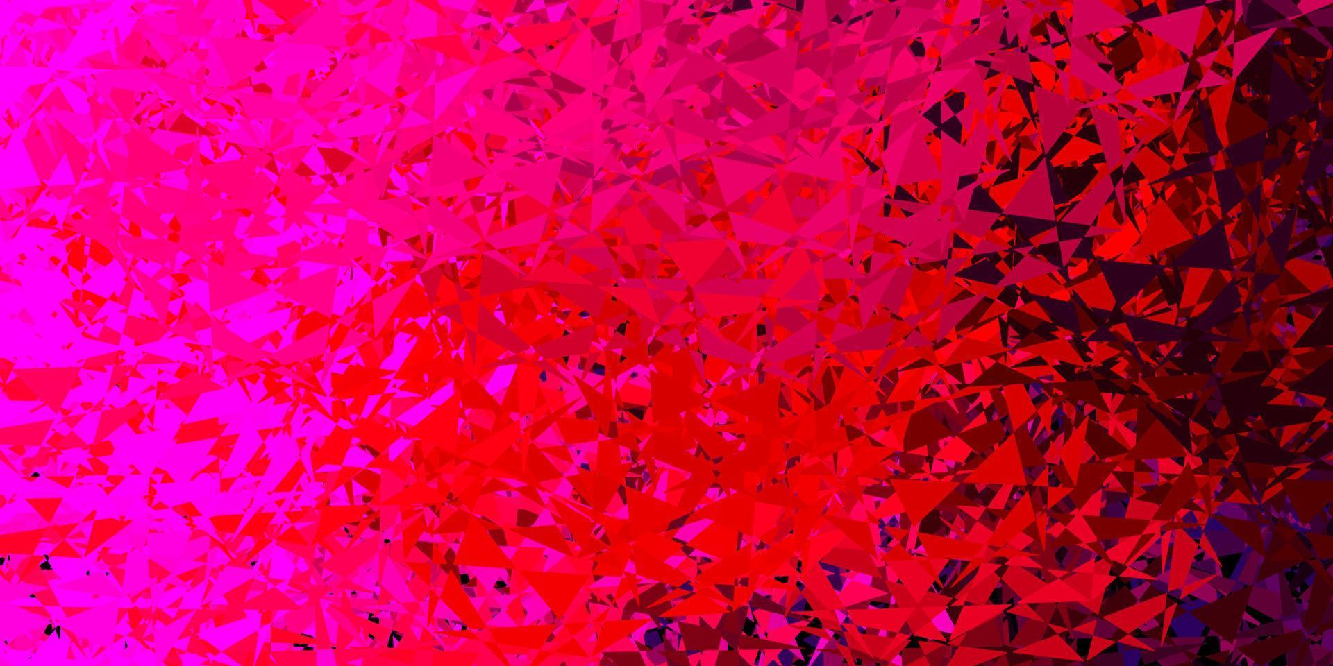 Light pink, yellow vector texture with random triangles.