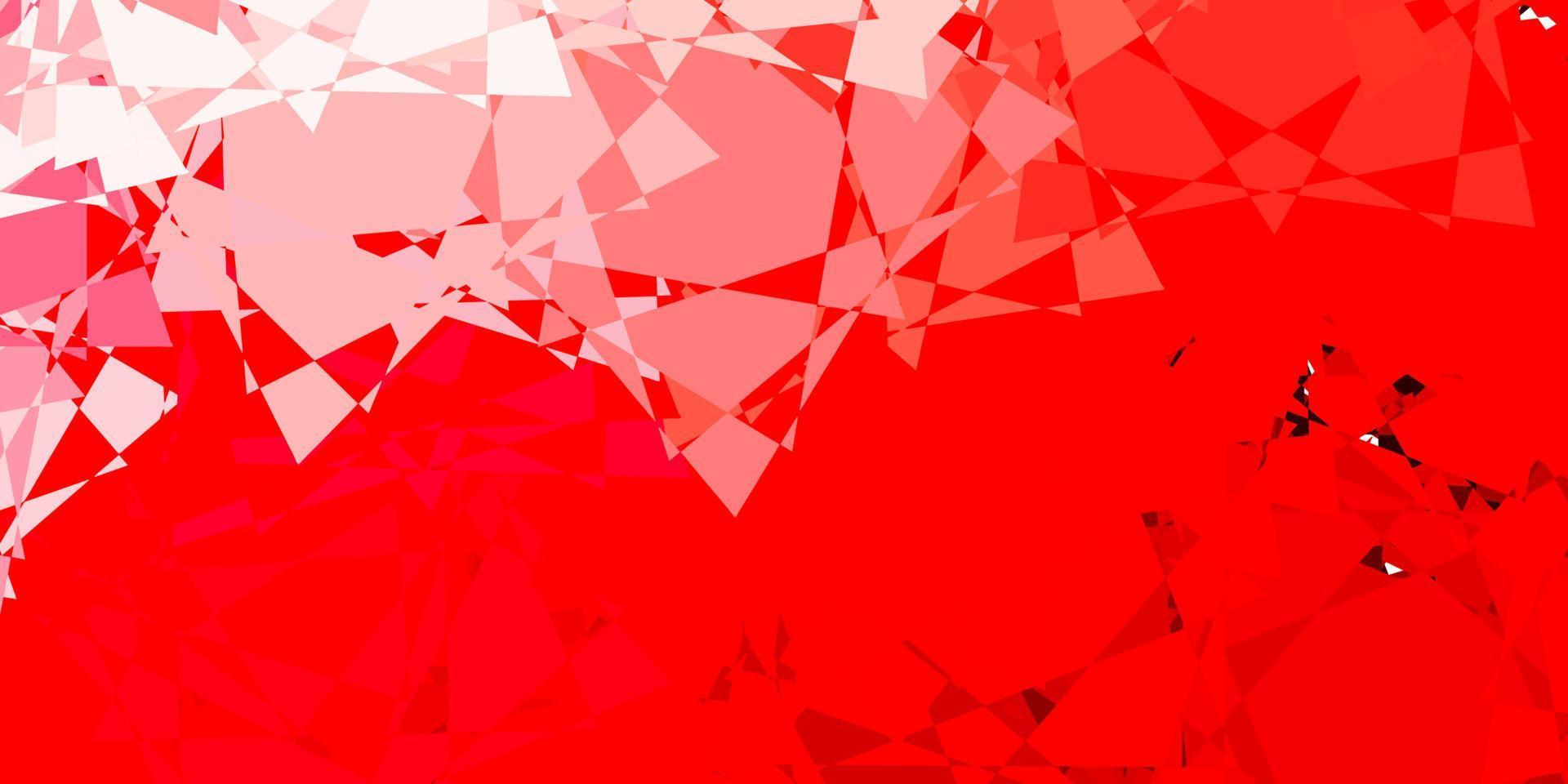 Light Red vector template with triangle shapes.