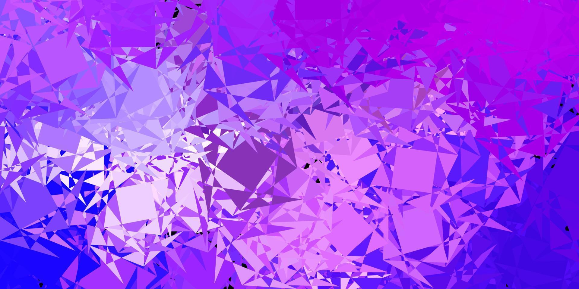 Dark Purple vector pattern with polygonal shapes.