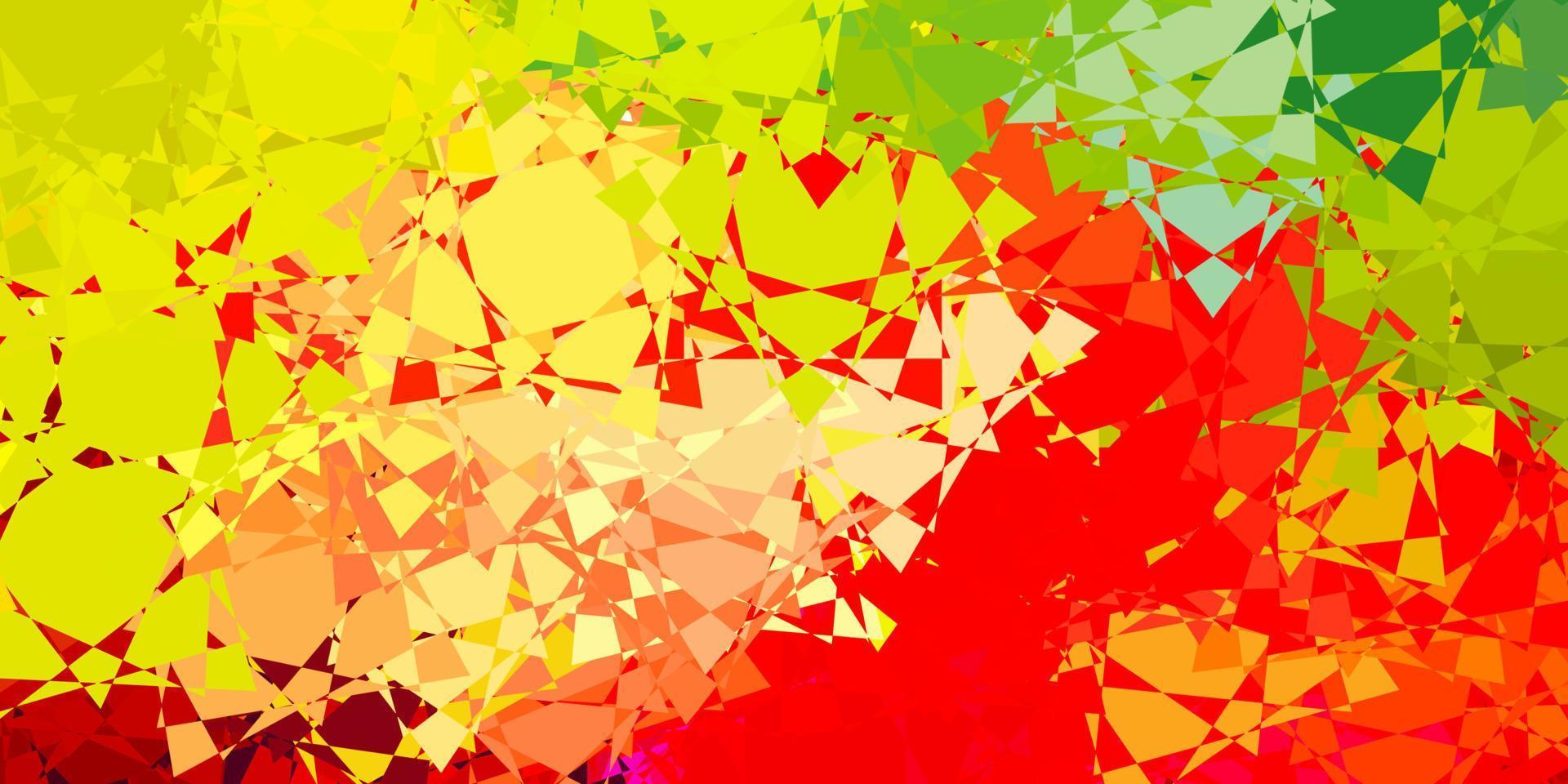 Telón de fondo de vector multicolor oscuro con triángulos, líneas.