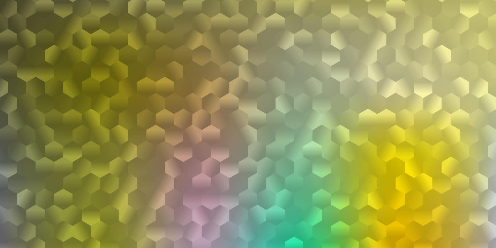 Light multicolor vector backdrop with a batch of hexagons.