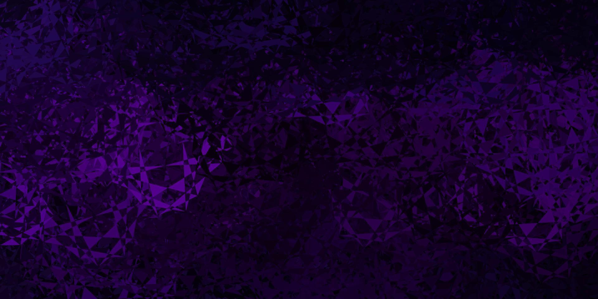 Dark pink vector backdrop with triangles, lines.