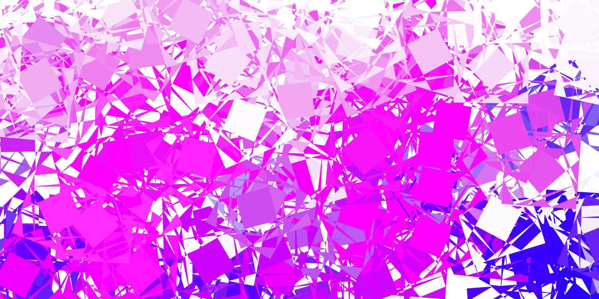 Light purple, pink vector background with polygonal forms.