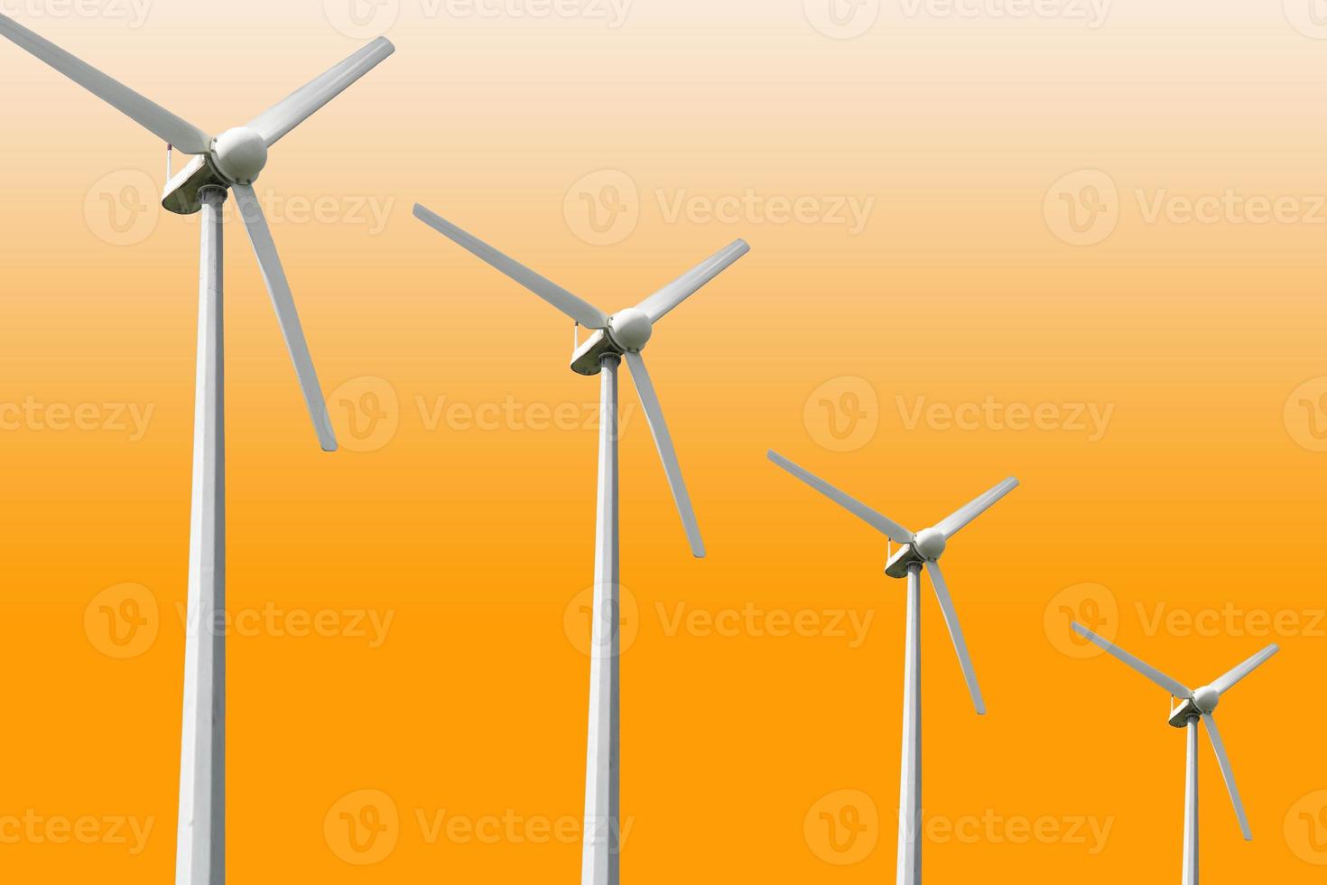 Wind turbines farm, wind power photo