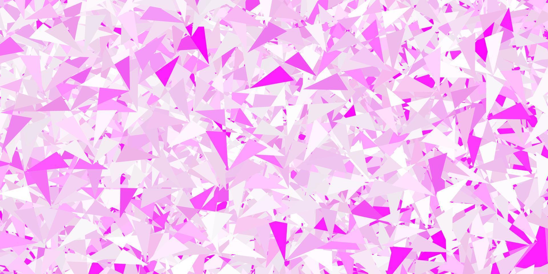 Light pink, yellow vector backdrop with triangles, lines.