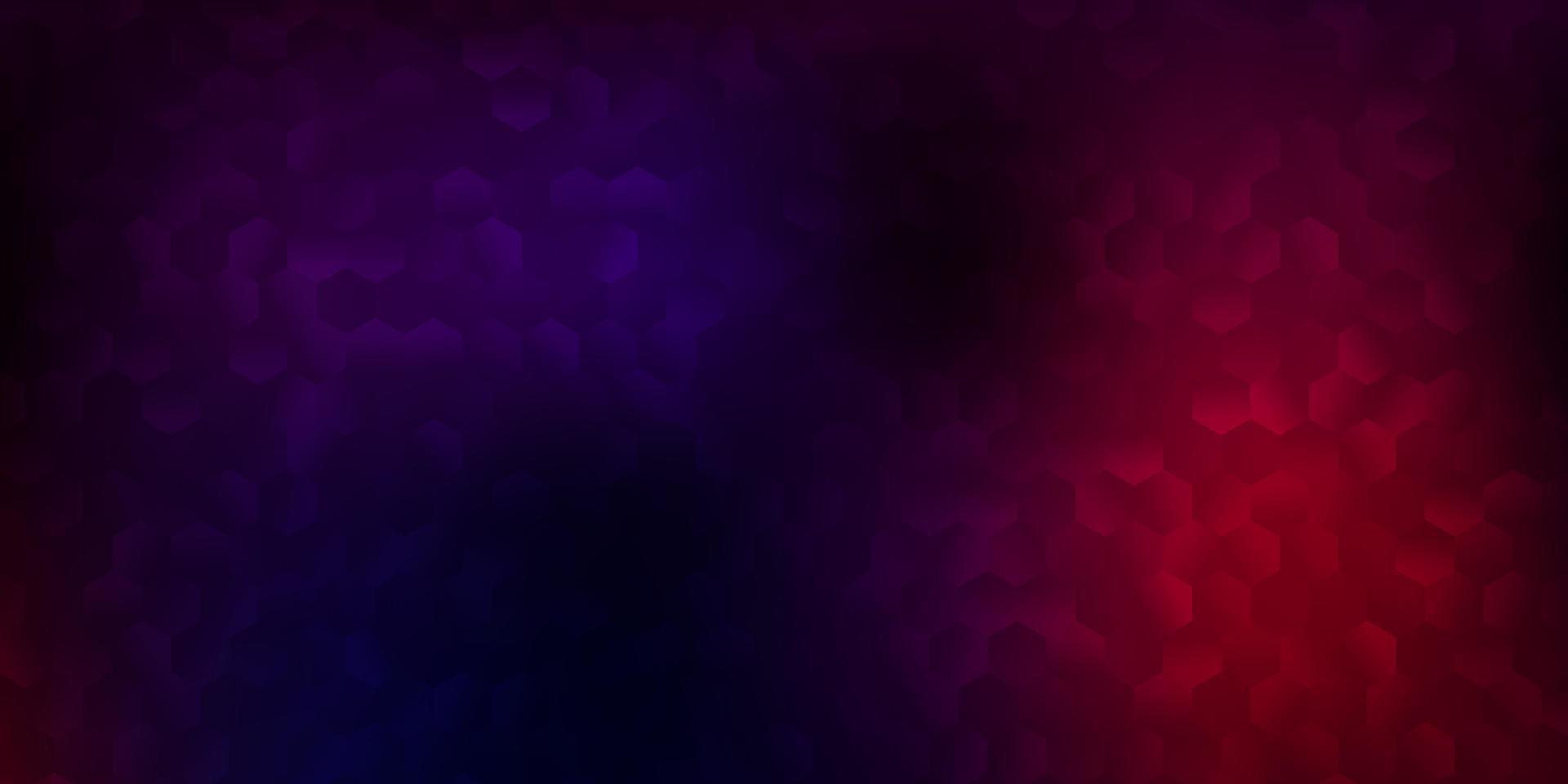 Dark purple, pink vector template in a hexagonal style.