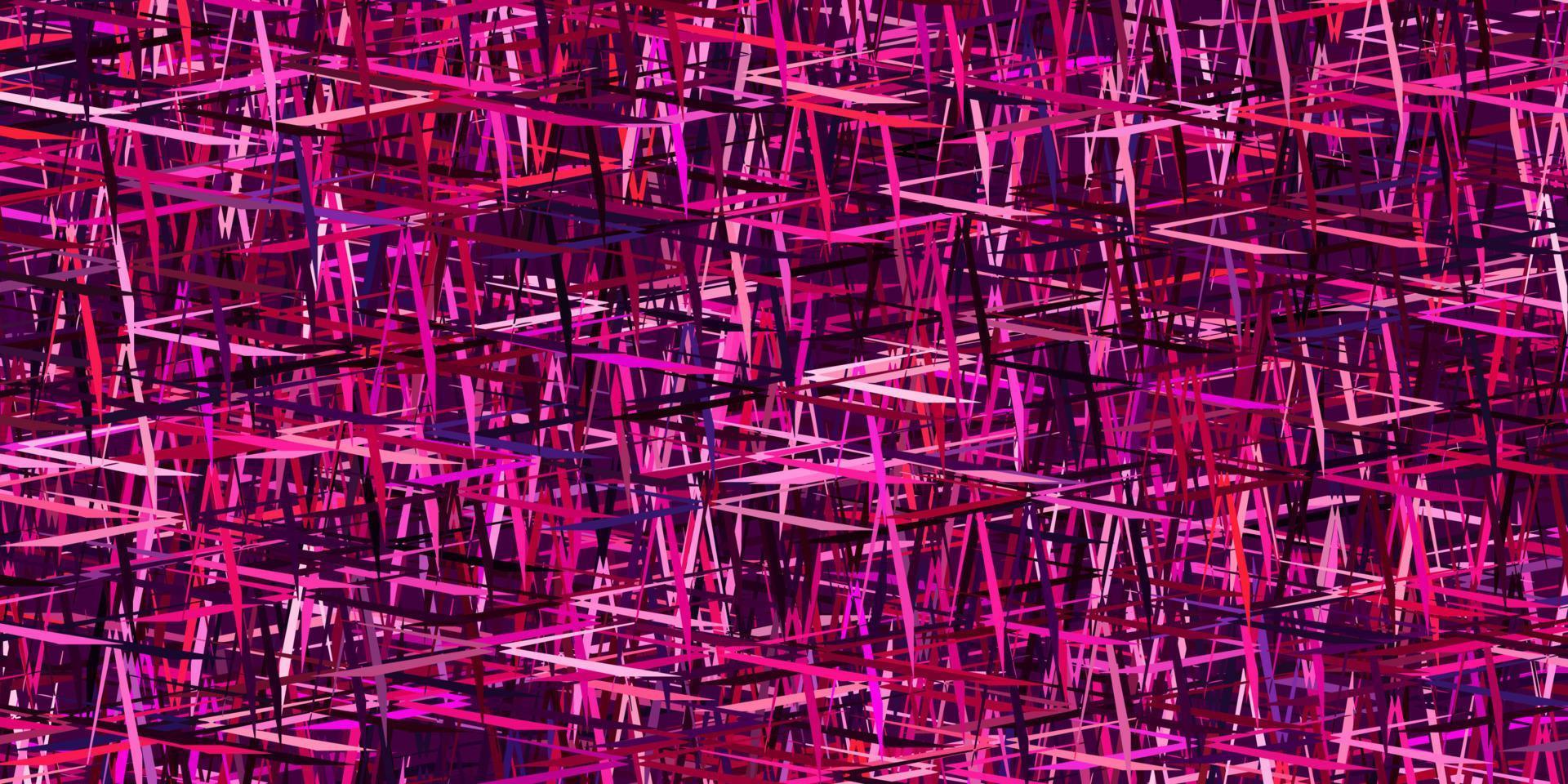 Dark Purple, Pink vector background with stright stripes.