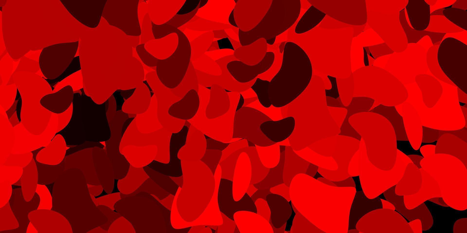 plantilla de vector rojo oscuro con formas abstractas.