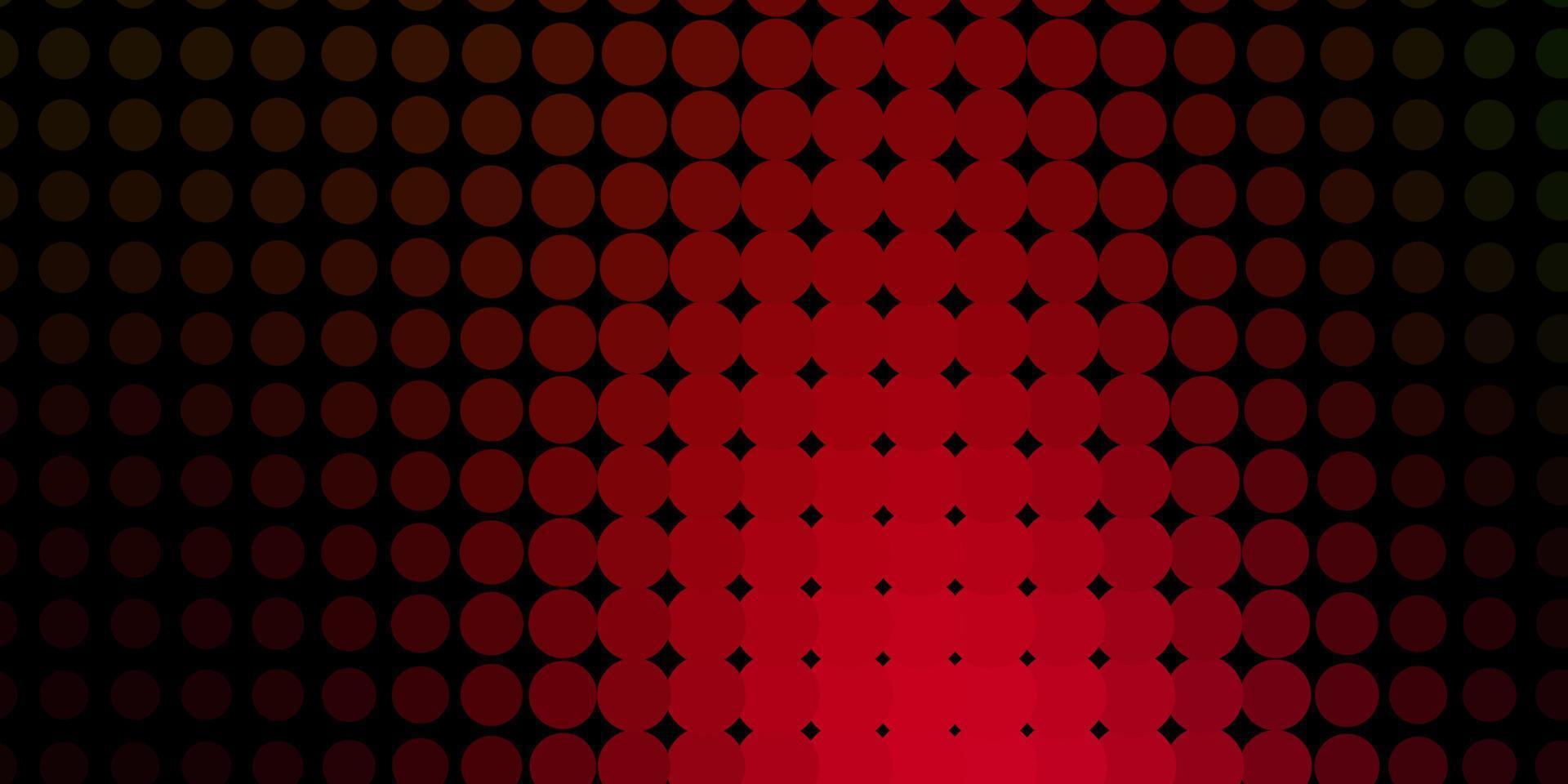 Dark Green, Red vector layout with circle shapes.