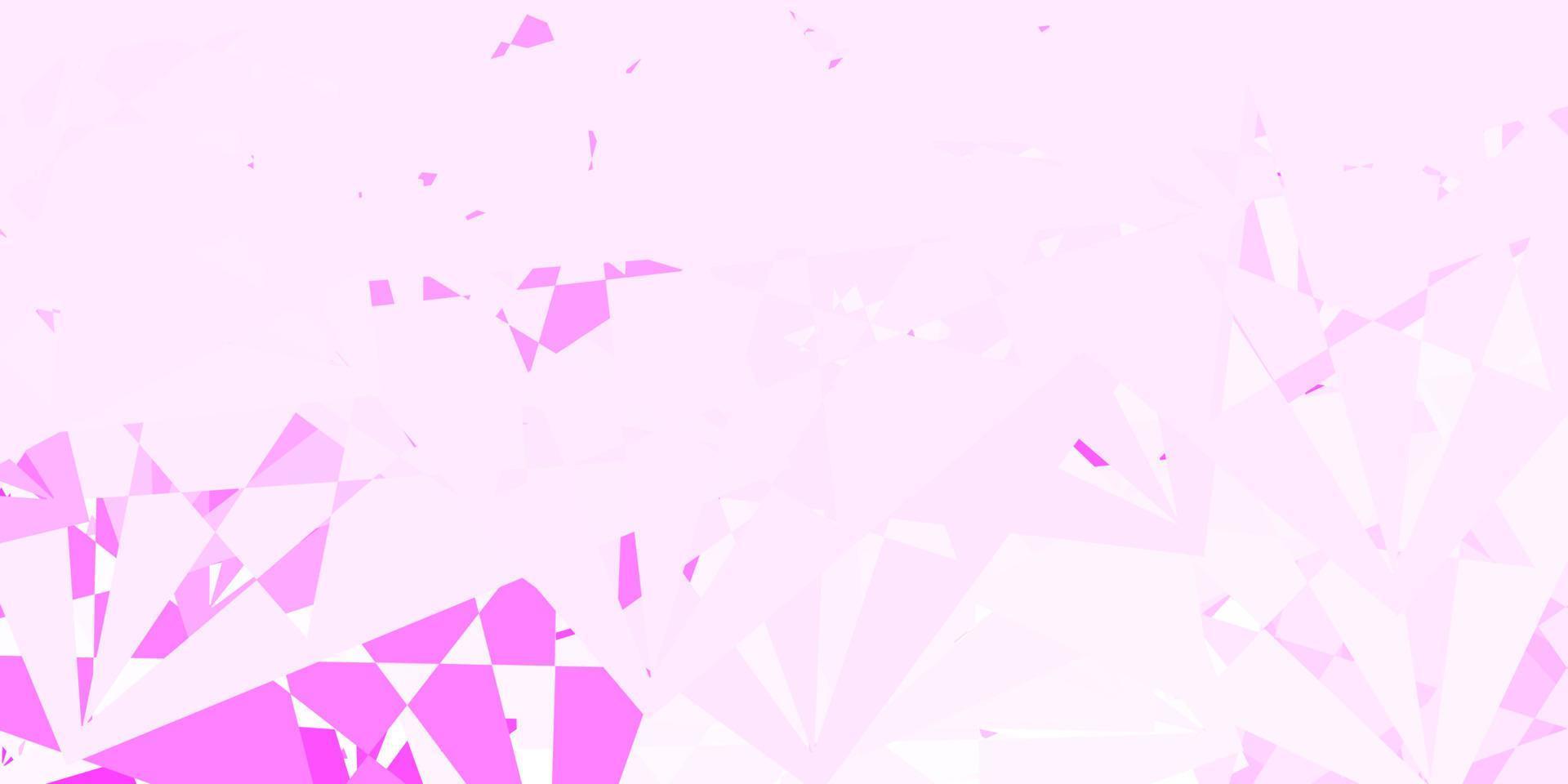 Light Pink, Yellow vector template with triangle shapes.