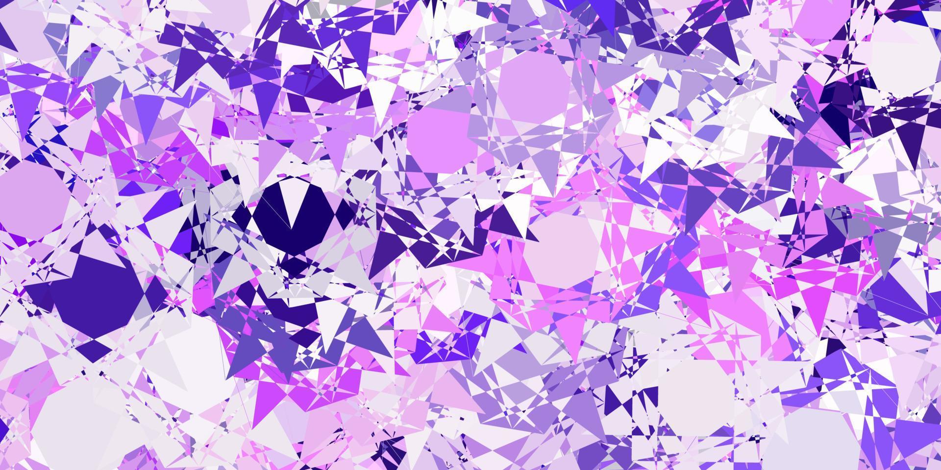 Light Purple vector texture with random triangles.
